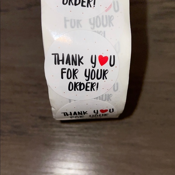 Other - Thank you for your order sticker roll